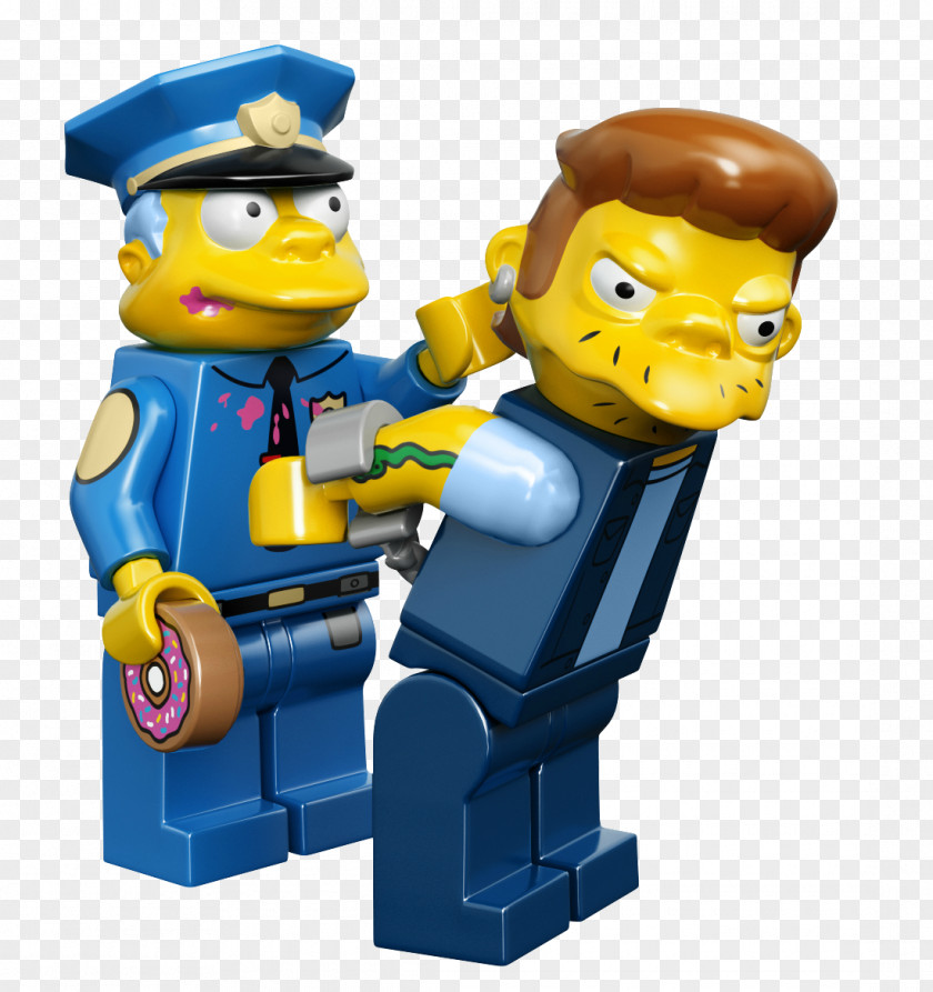 Lego Police Professor Frink Grampa Simpson Milhouse Van Houten Kwik-E-Mart LEGO 71016 The Simpsons Kwik-E Mart PNG