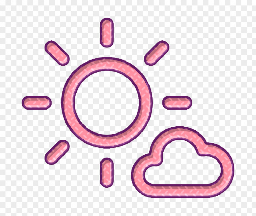 Partialy Cloudy Icon Weather Linear Sun PNG