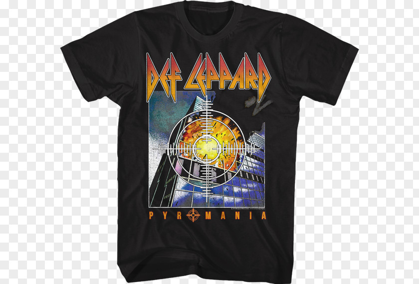 T-shirt Concert Pyromania Def Leppard PNG