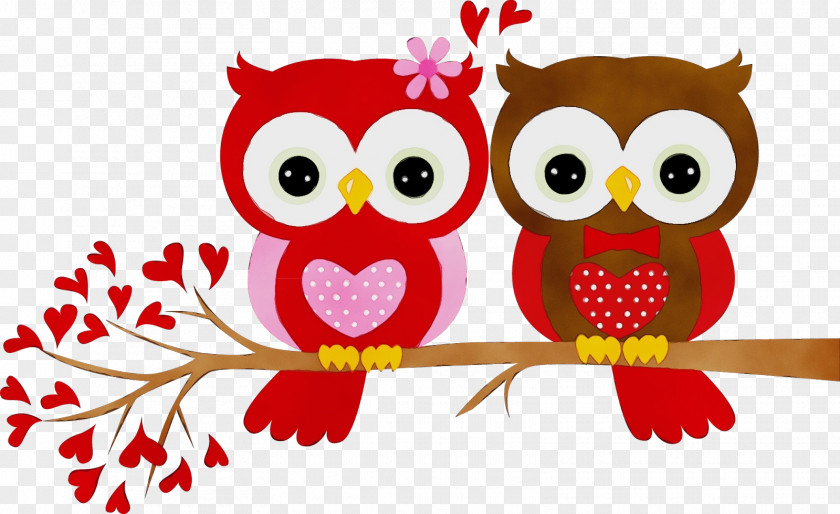 Valentine's Day Owl Image Gift Clip Art PNG