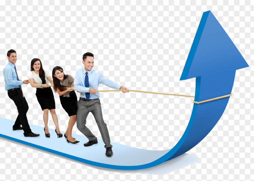 Business People With Arrow Sales Management Development PNG