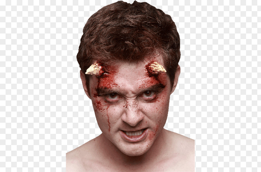 Devil Make-up Satan Latex Adult PNG