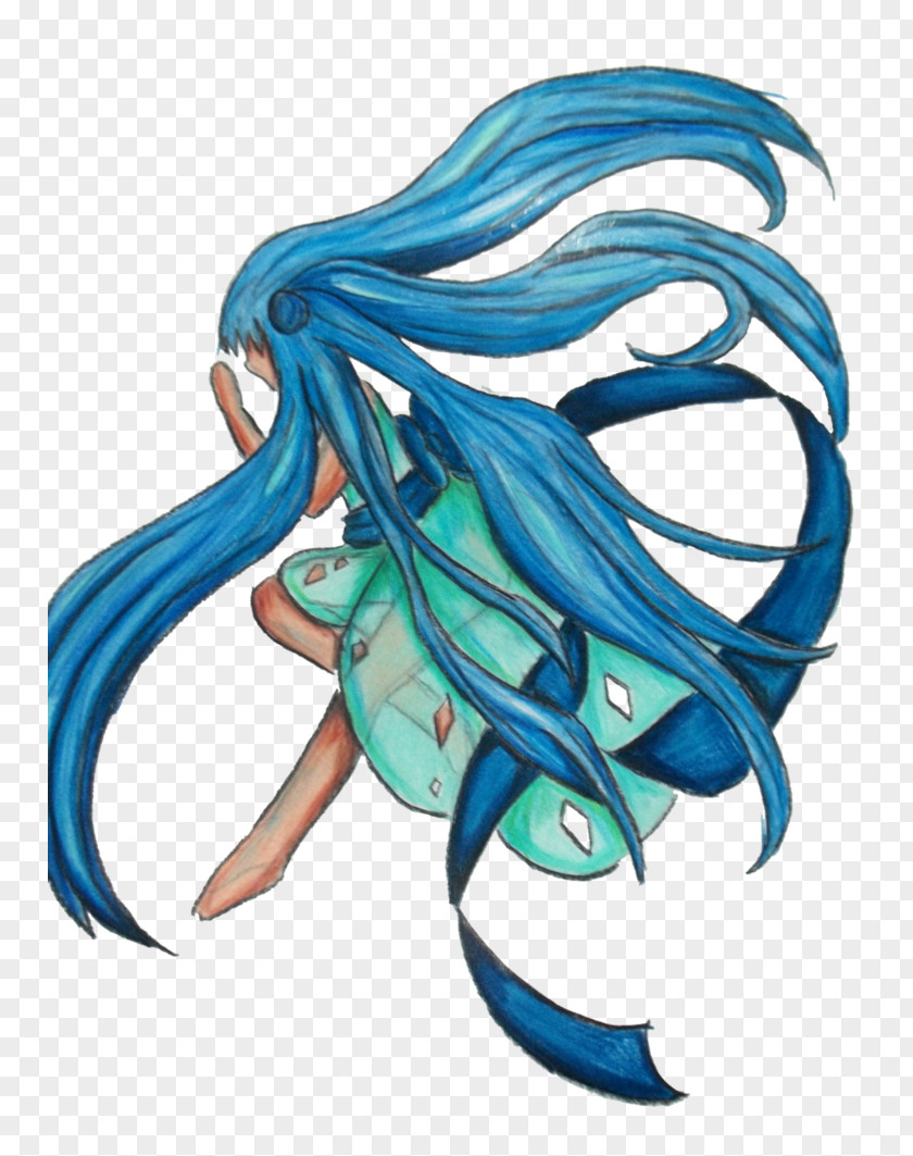 Fairy Water Line Character Clip Art PNG