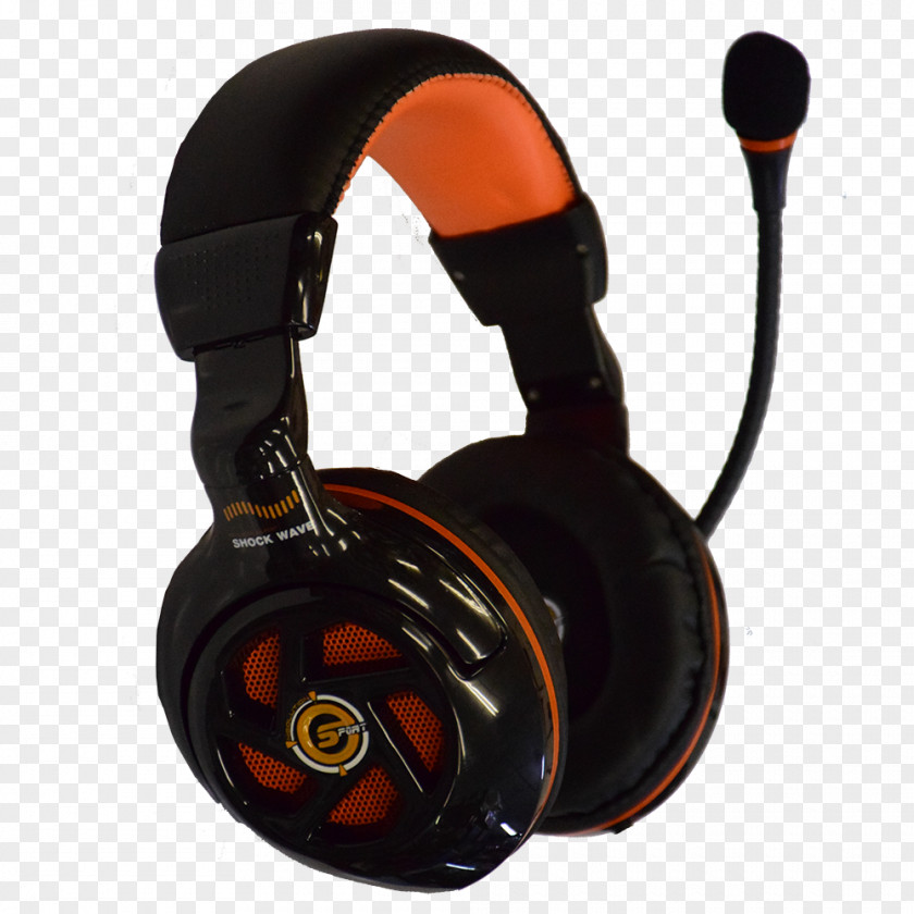Gaming Headset White Orange Headphones Microphone Sound ESports PNG