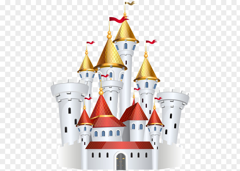 Hand-painted Castle Clip Art PNG