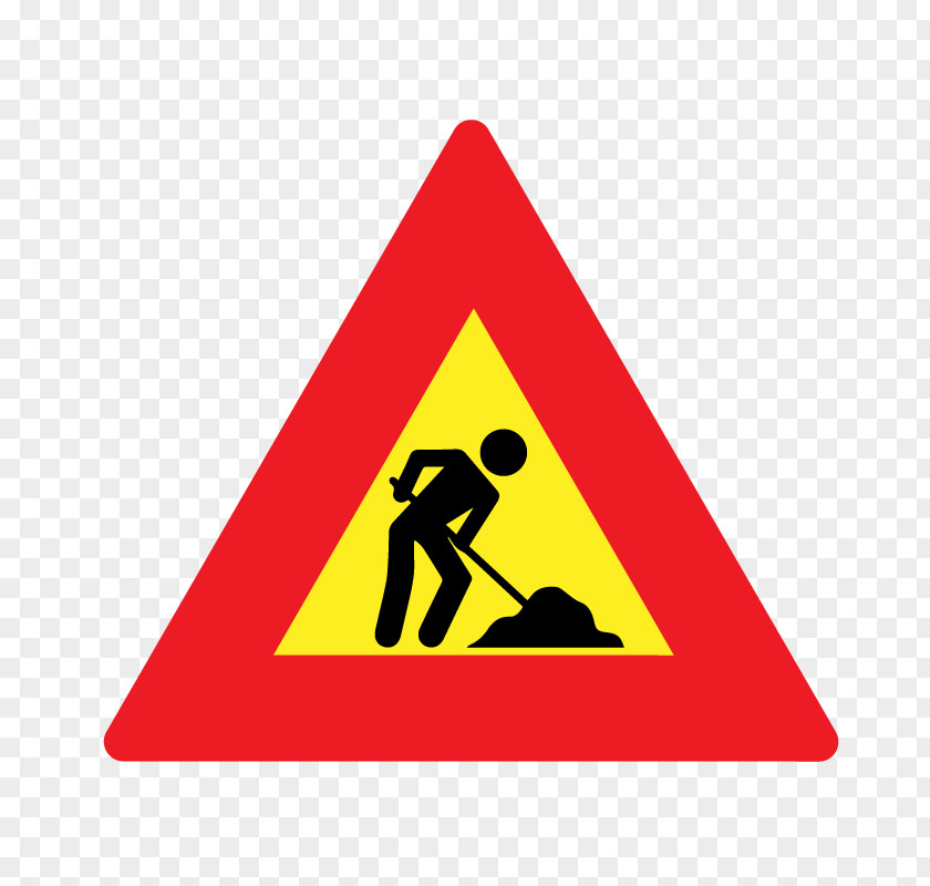 Hazard Traffic Sign Roadworks Stock Photography PNG