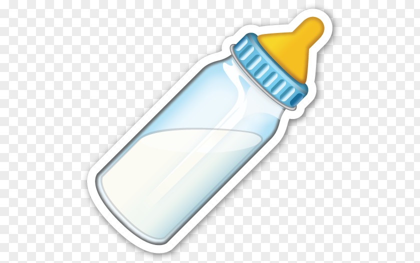 Milk Bottle Baby Bottles Emoji Infant Sticker PNG