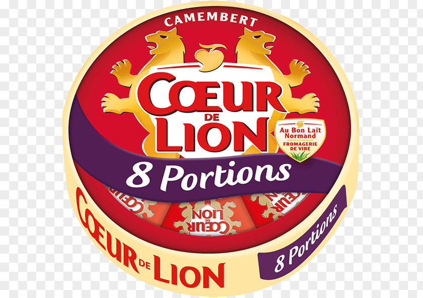 Milk Camembert De Normandie Cœur Lion Cheese PNG