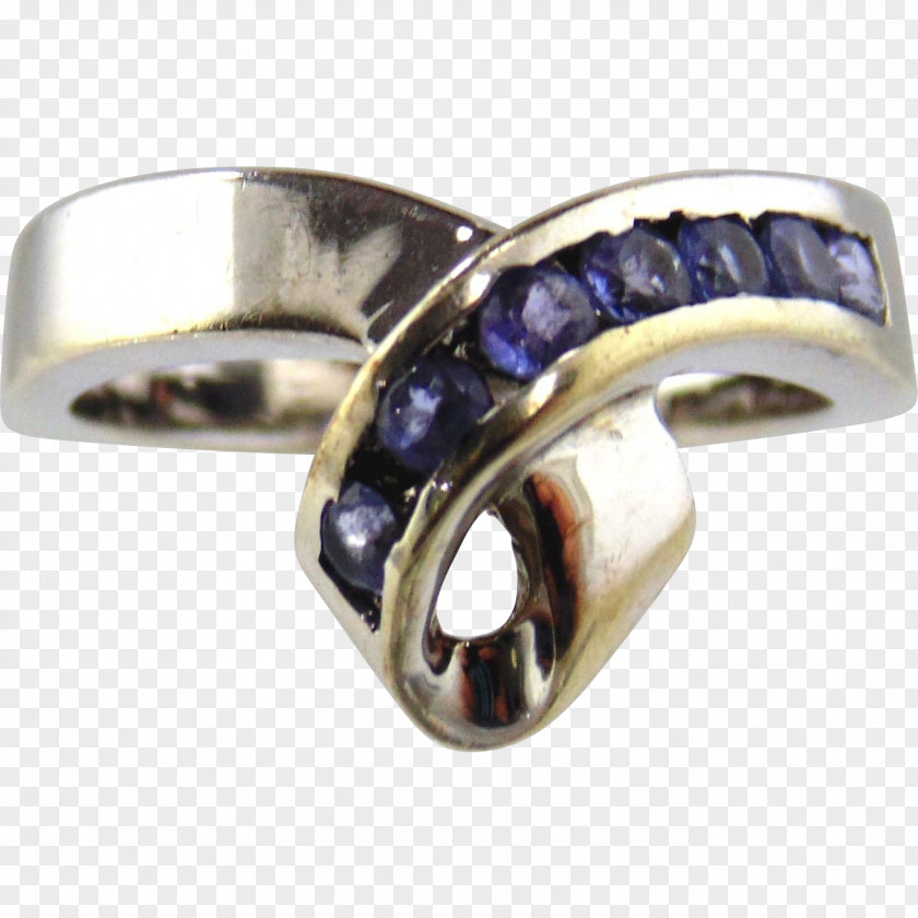 Ring Gemstone Gold Purple Tanzanite PNG