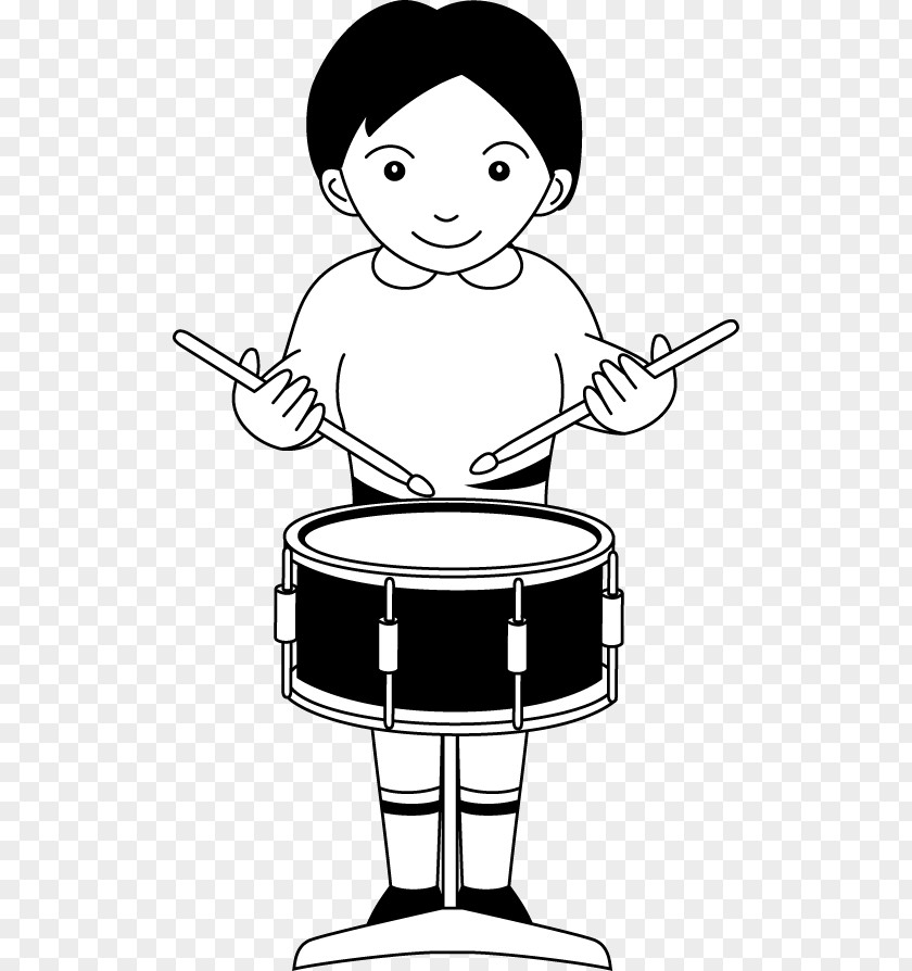 School Fest Drum Cartoon Line Art Clip PNG