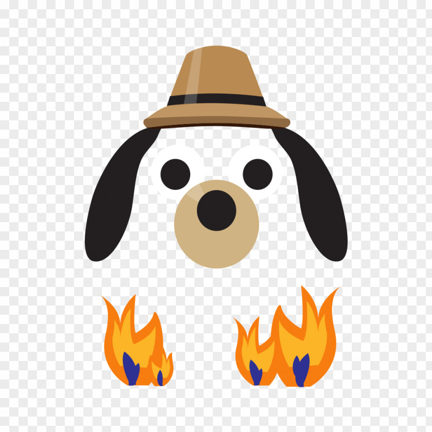 Winter Bash Puppy Dog Clip Art Illustration Hat PNG