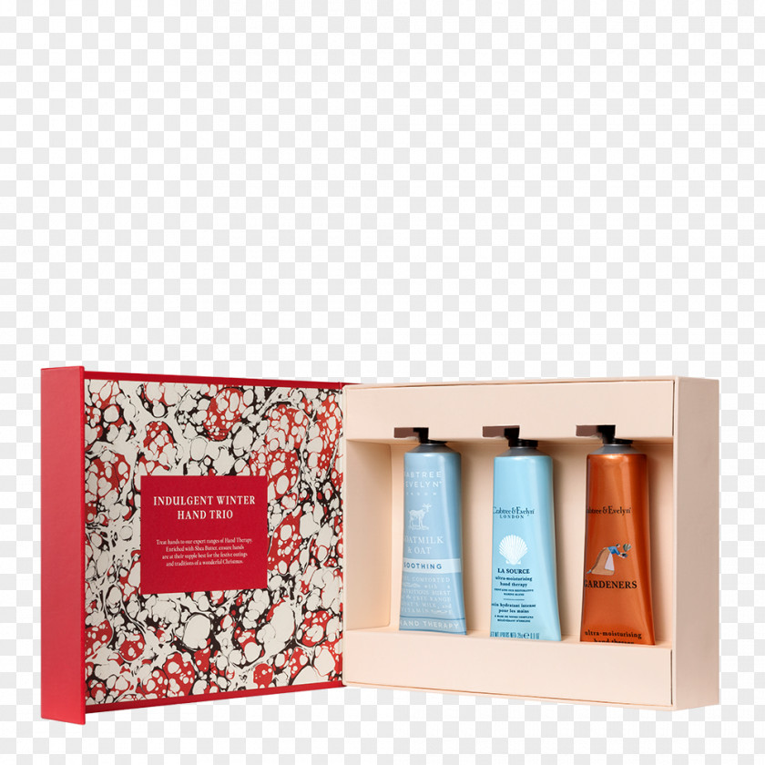 Winter Crabtree & Evelyn Indulgent Hand Trio Lotion Collection Ultra-Moisturising Therapy PNG