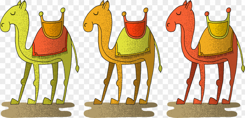 Camel Wasteland Euclidean Vector Desert Illustration PNG