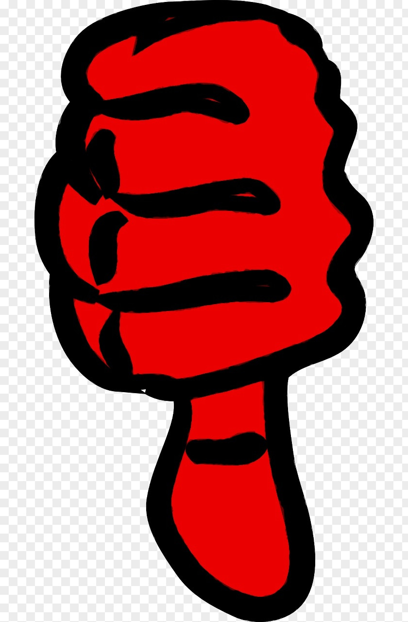 Thumb Red Clip Art PNG