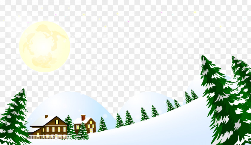 Vector Beautiful Winter Snow Download PNG