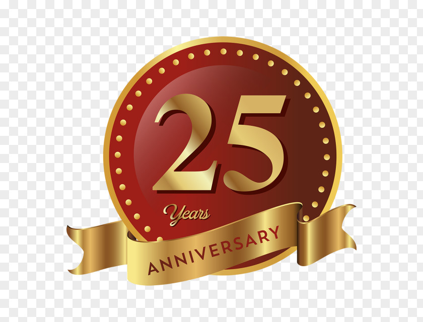 25th Anniversary Logo Product Design Brand Font PNG