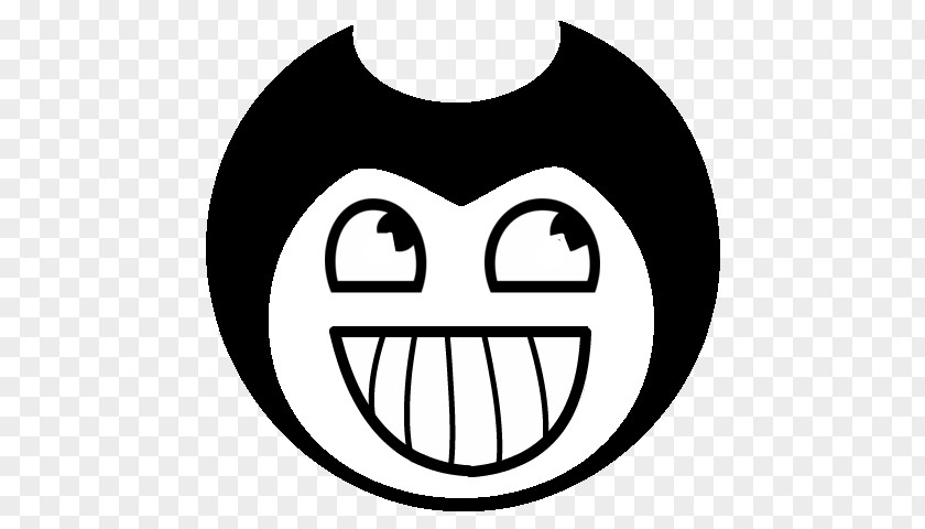 Bendy Face And The Ink Machine Smiley Mouth 0 PNG