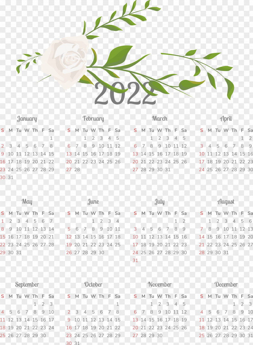Calendar Font 2011 PNG