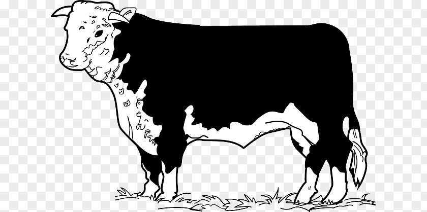 Cow Grass Beef Cattle Angus Hereford Beefsteak Clip Art PNG