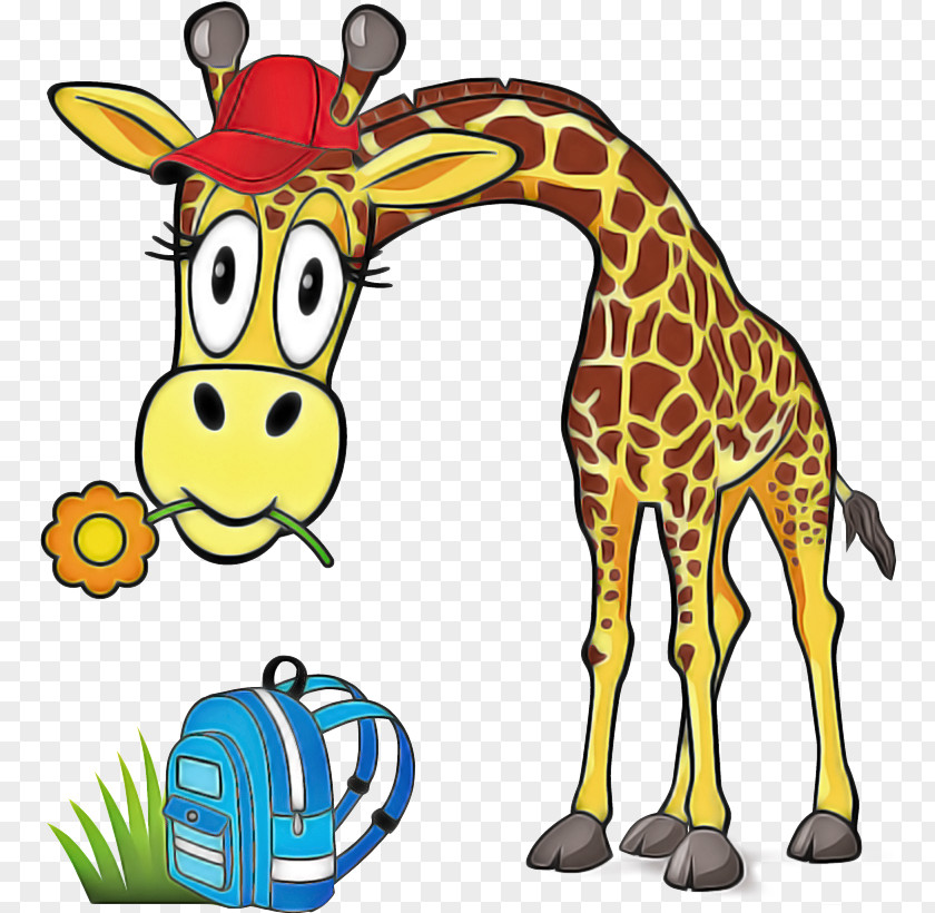 Fawn Organism Giraffe Cartoon PNG