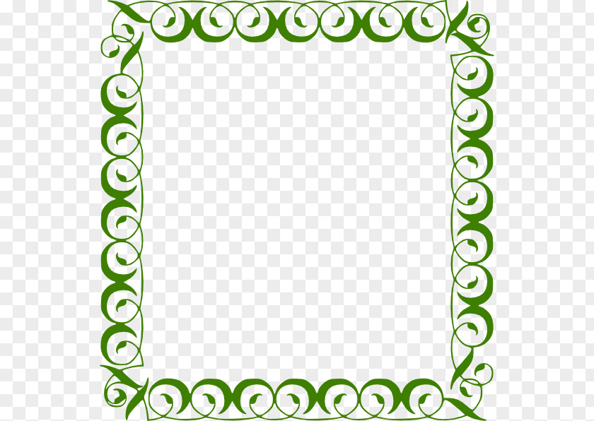 Green Border Frame Picture Decorative Borders Teal Clip Art PNG