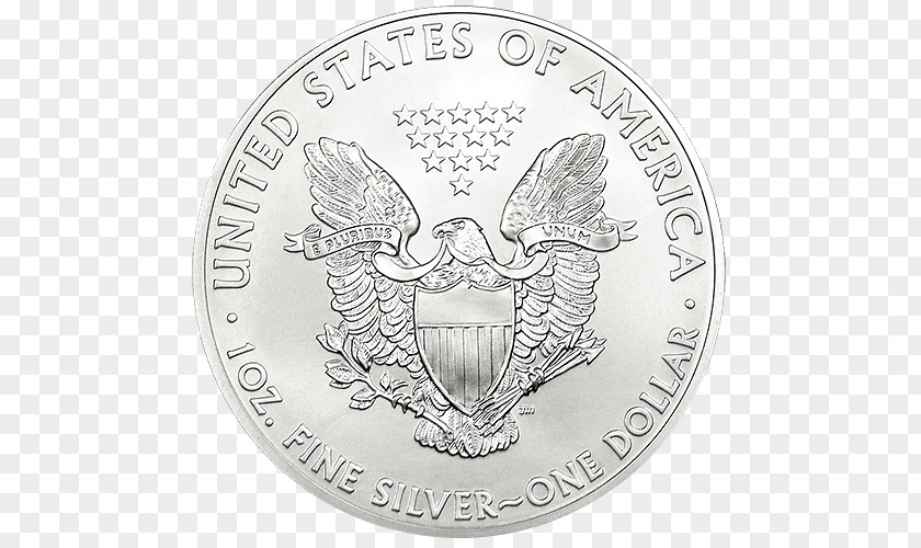 Silver Dollar Eucalyptus Bullion Coin American Eagle PNG