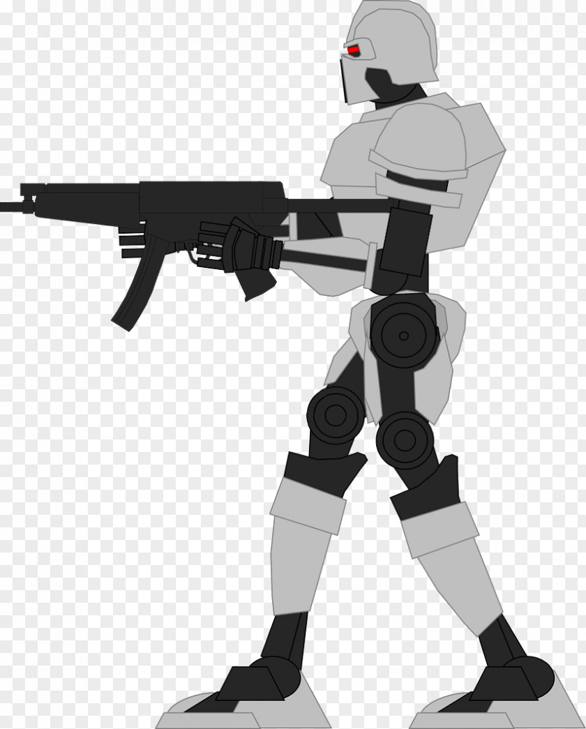 Robot Firearm Machine Gun PNG