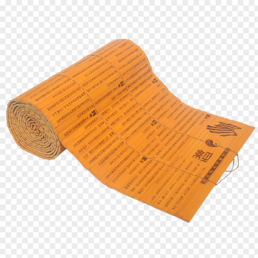 Bamboo Book Of Changes I Ching Paper And Wooden Slips PNG