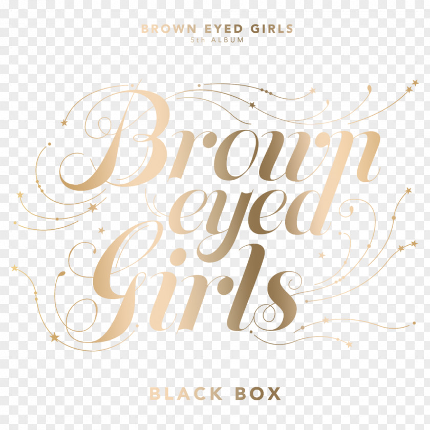 Brown Box Logo Eyed Girls Black K-pop 4Minute PNG