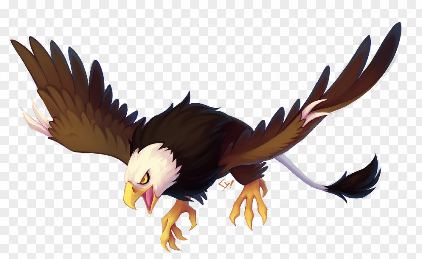 Eagle Bald Wyvern Griffin PNG