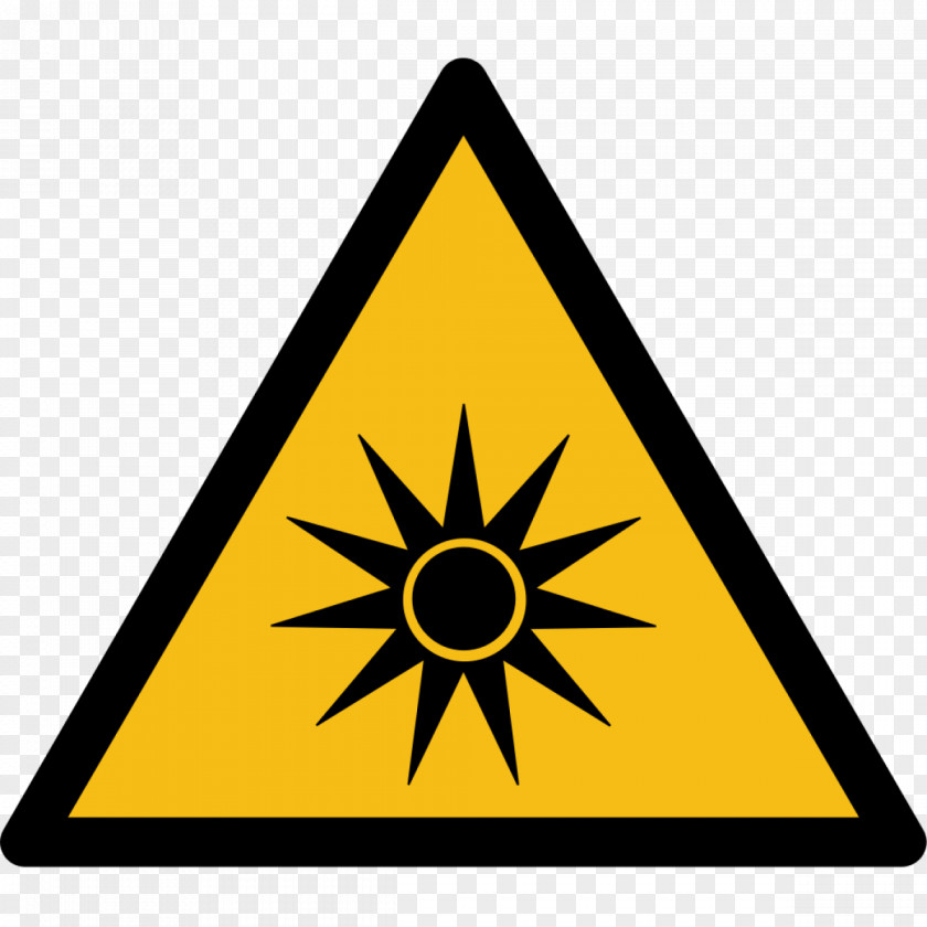 Radiation Light Optical Optics Warning Sign PNG