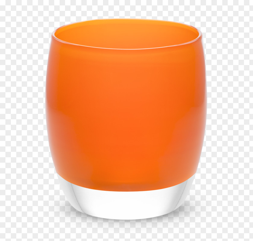 Tangerine Table Glassybaby Foot Rests Votive Candle PNG