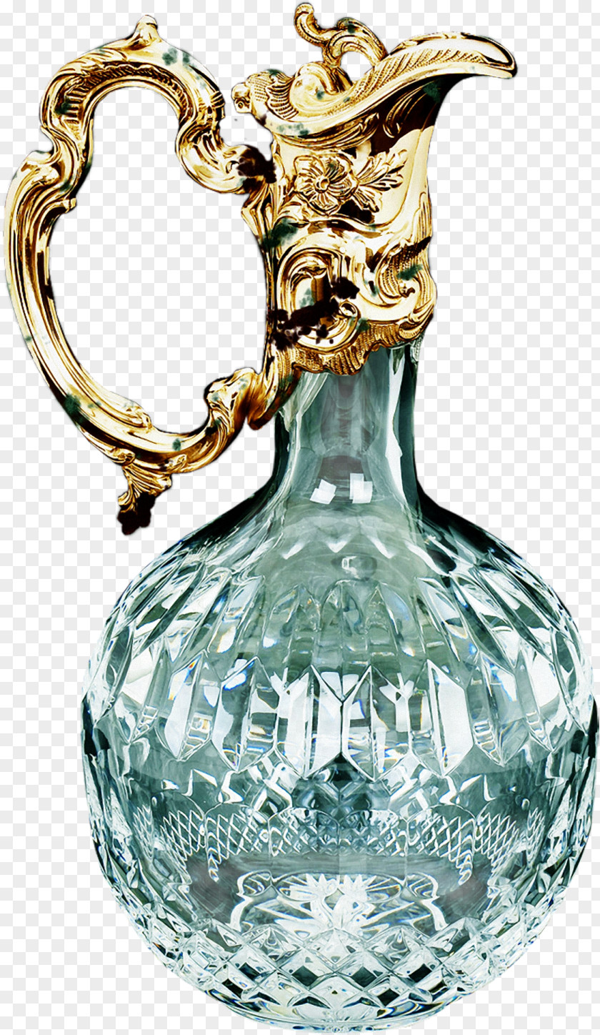 Teal Frame Vase Glass Waterford Crystal Decanter Jug PNG