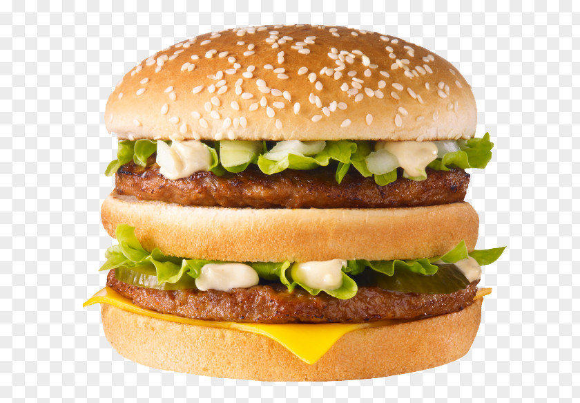 Double Cheese McDonald's Big Mac Cheeseburger Hamburger Whopper Patty PNG