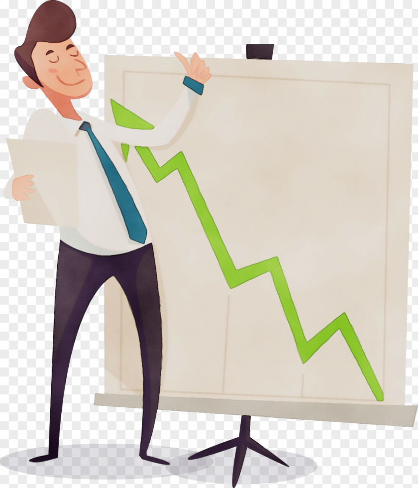 Job Desk Standing Cartoon PNG