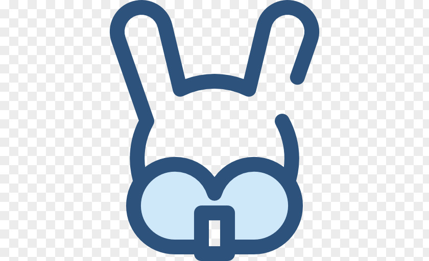 Rabbit ICON Blue Clip Art PNG