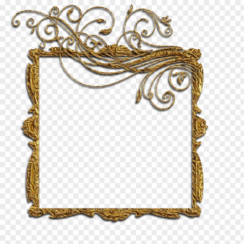 Rectangle Mirror Vintage Ornament Frame PNG