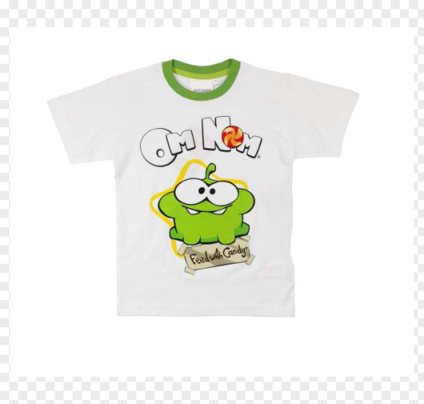 T-shirt Smiley Sleeve Cut The Rope Font PNG