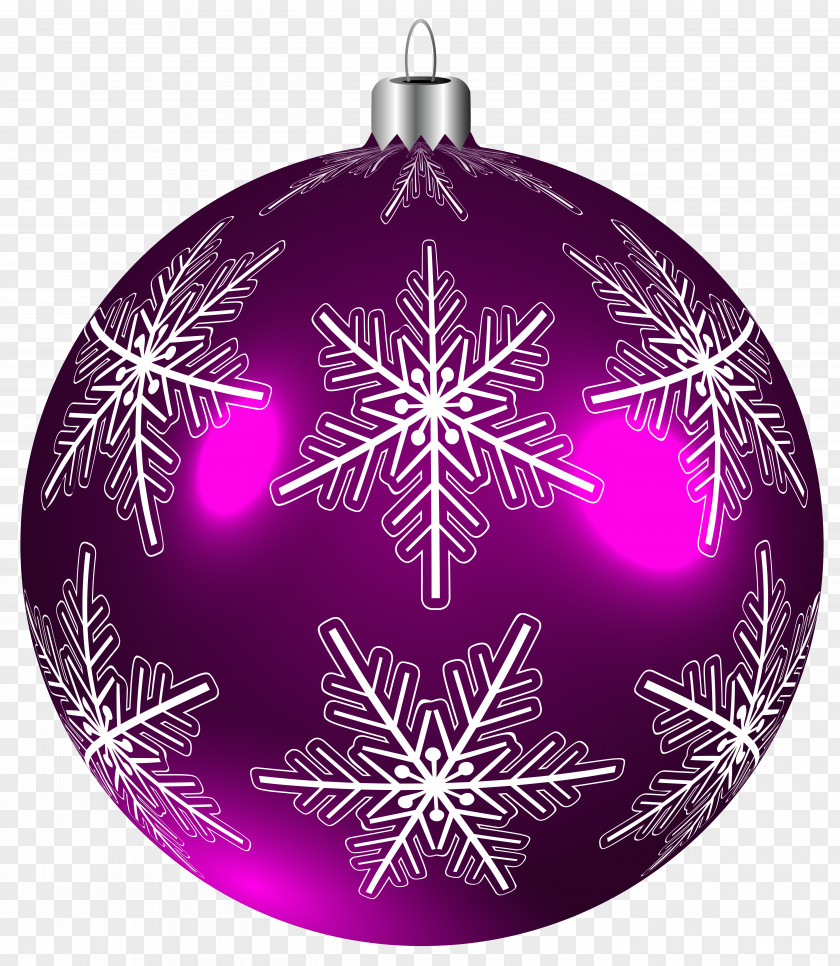 Beautiful Purple Christmas Ball Clip-Art Image Ornament Clip Art PNG