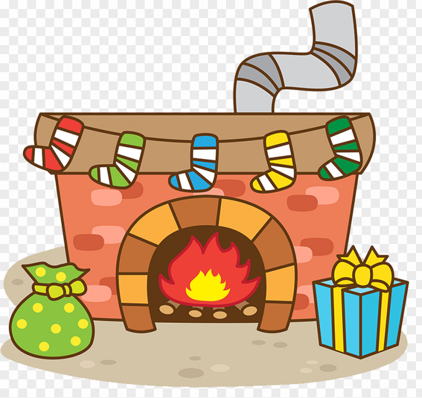 Christmas Eve Indoor Fireplace Furnace Stove PNG