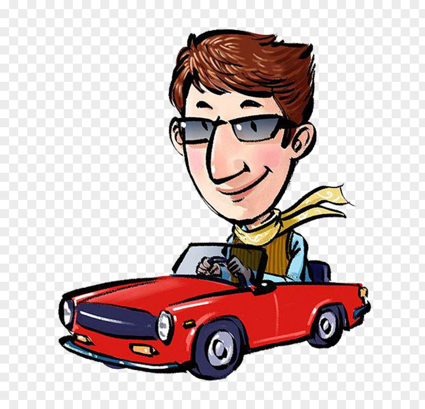 Driving Driver Cartoon PNG