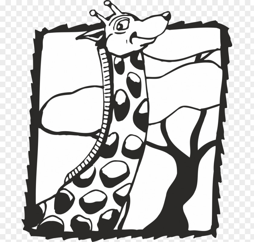 Giraffe Clip Art Drawing Cartoon Mammal PNG