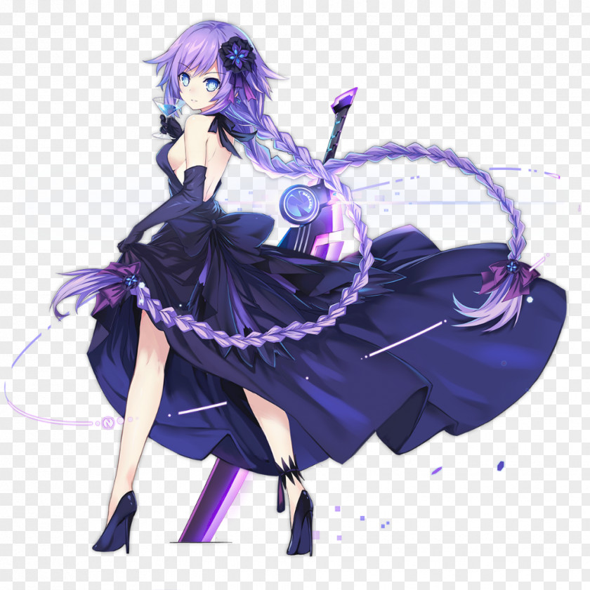 Azur Lane Hyperdevotion Noire: Goddess Black Heart Purple Video Game PNG game, clipart PNG