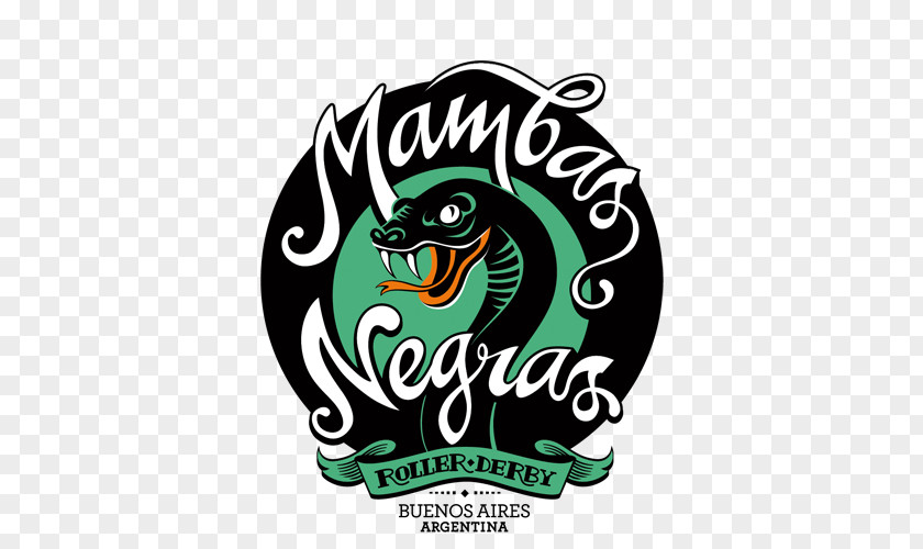 Buenos Aires 2×4 Roller Derby Logo Black Mamba Argentina PNG