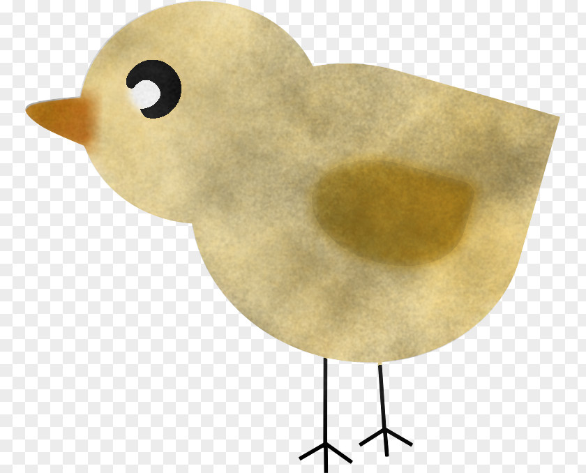 Yellow Bird Beige Toy Beak PNG