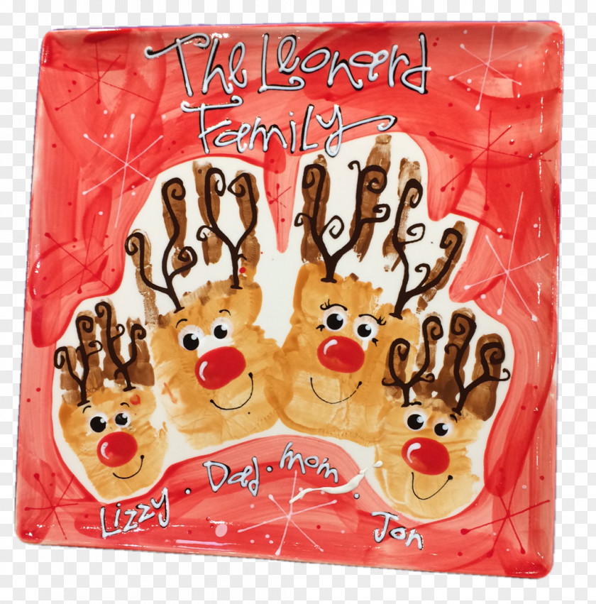 Christmas Pottery Birthday Footprint Snack PNG