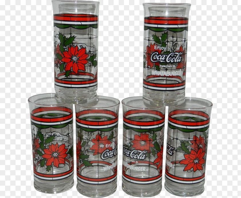 Coca Cola Coca-Cola Christmas Whataburger Glass PNG