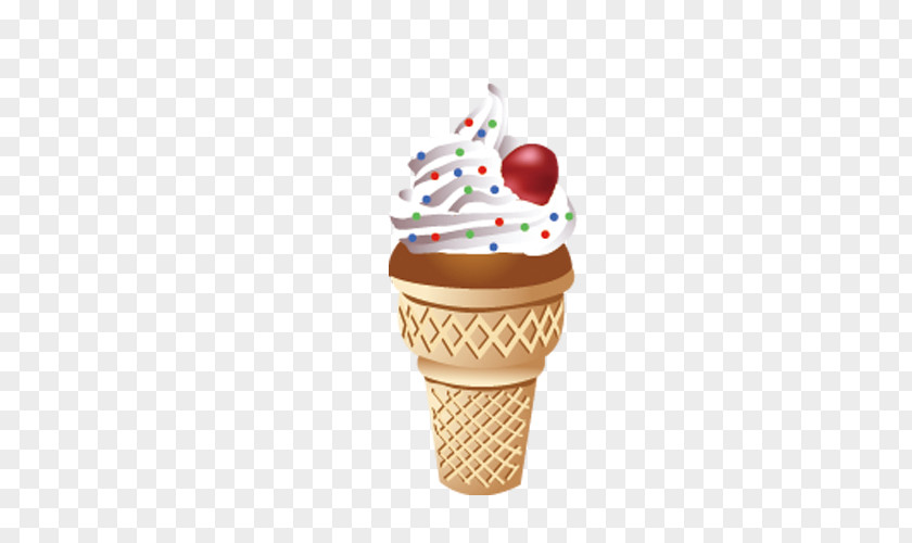 Hand Painted Ice Cream Cone Strawberry High-definition Television PNG