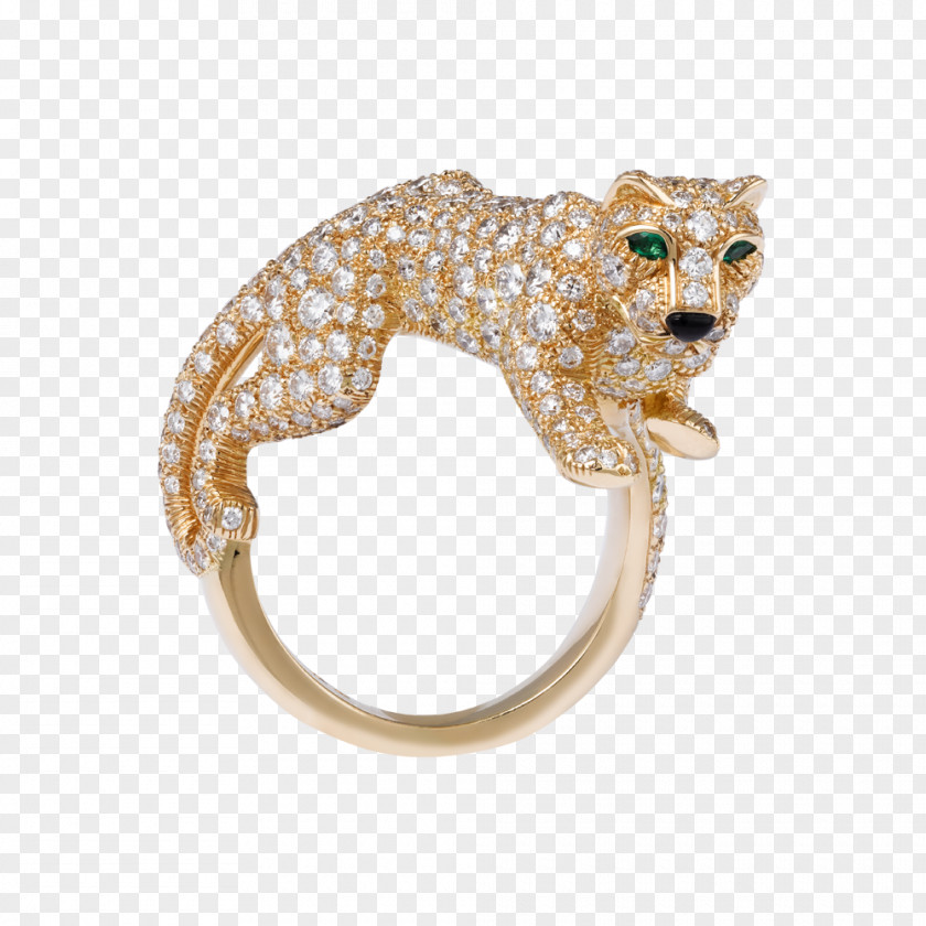 Ring Cartier Diamond Brooch Gold PNG