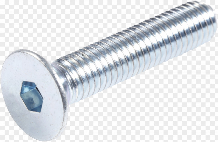 Screw Fastener ISO Metric Thread Cylinder Head PNG